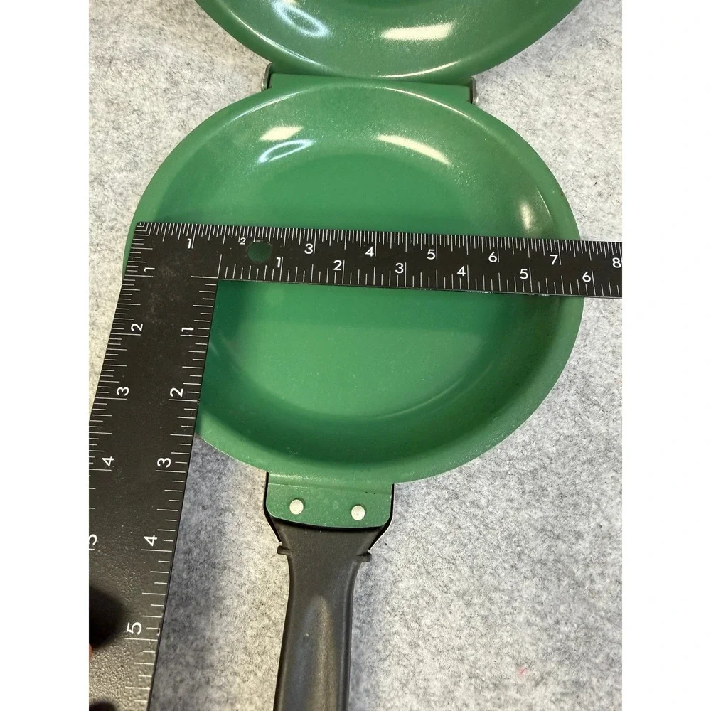 Orgreenic Non-Stick Flip Pan Double Sided Omelette Pancake Maker Green Ceramic